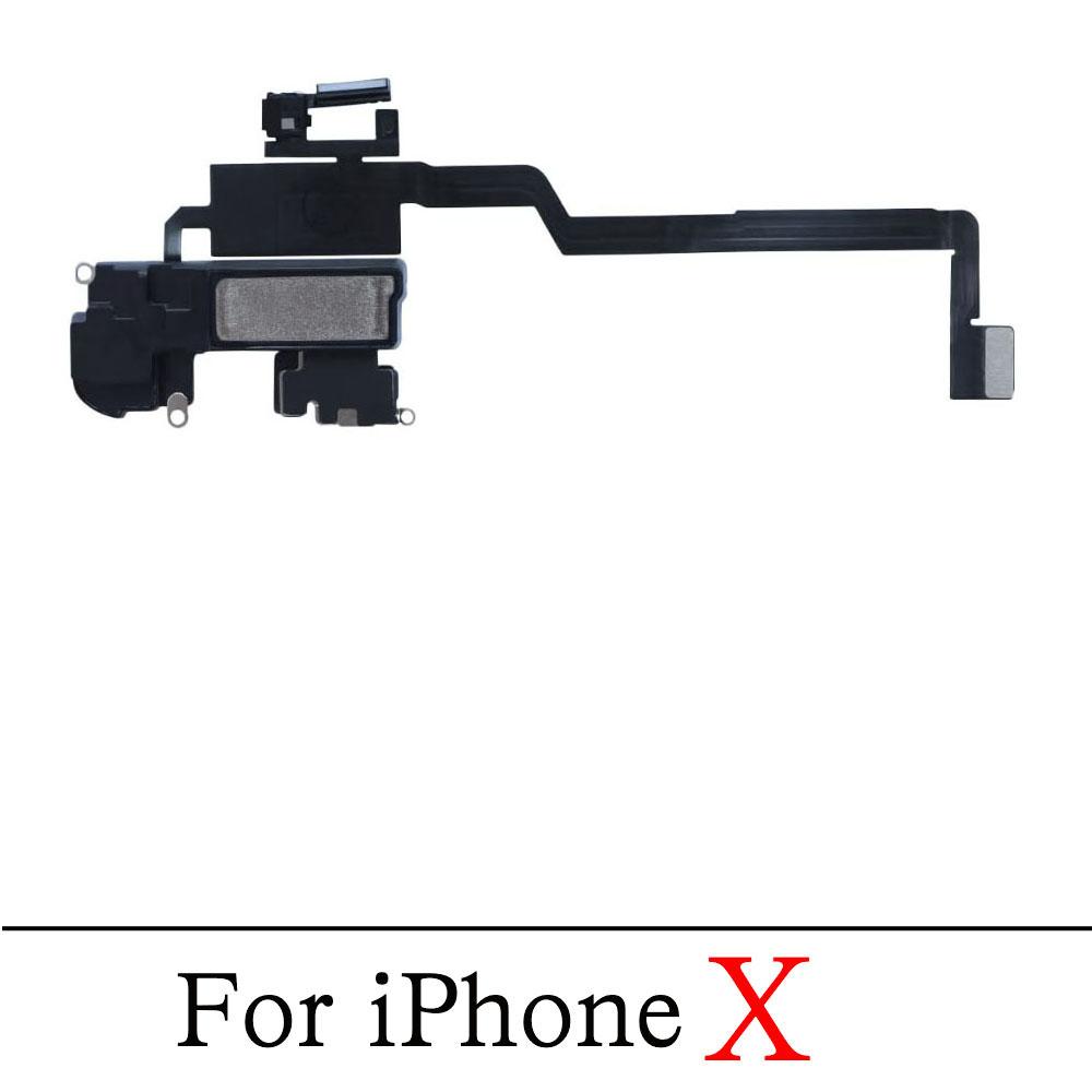 Динамик уха для iPhone X XR XS 11 Pro Max Слуховой динамик с шлейфом Замена БЕЗ Face ID