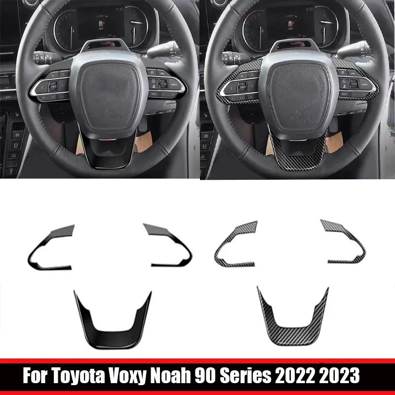 For Toyota voxy noah 90 Series Car Steering Wheel Button Frame Decoration Cover Trim Stickers Interior Accessories