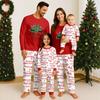 Family Matching Print Sets Pajamas Loungewear Outfits Family Matching Long Sleeve Tops+Pants Set