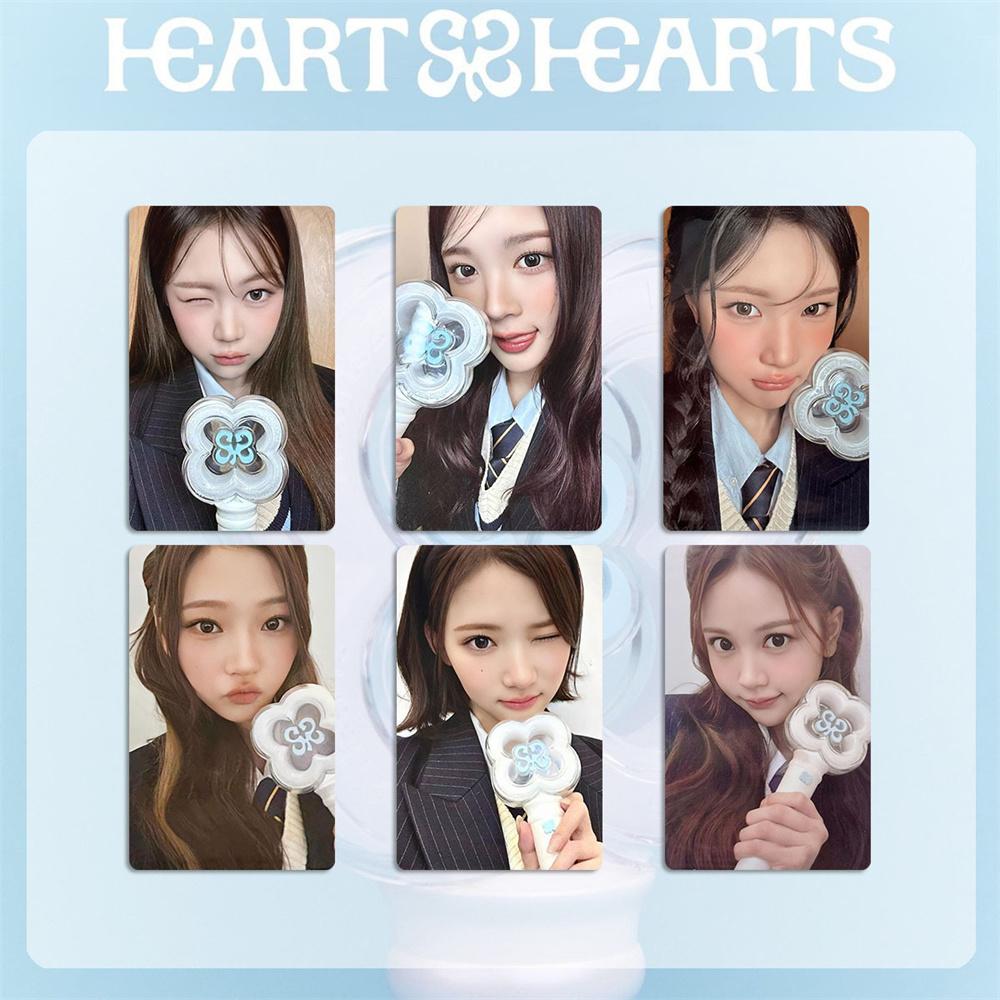 6 шт./набор H2H Hearts2Hearts Лайтстик Карточки LOMO Двусторонние УФ-печать Юха Стелла Ён Джун Фанаты Модные Карточки для Поддержки