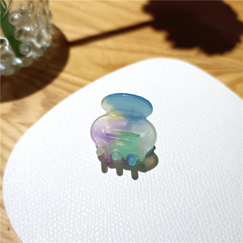 Винтажная заколка-краб женская заколка для волос милая маленькая цветная ацетатная заколка для волос аксессуары для волос для девочек заколки-крабы для волос новые