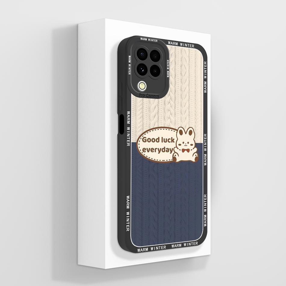 Для Samsung M22 M32 A22 4G Чехол Милый Панда Мягкий Жидкий Силикон Задняя Крышка Телефона Для Galaxy M 22 32 A 22 Funda Защита Камеры