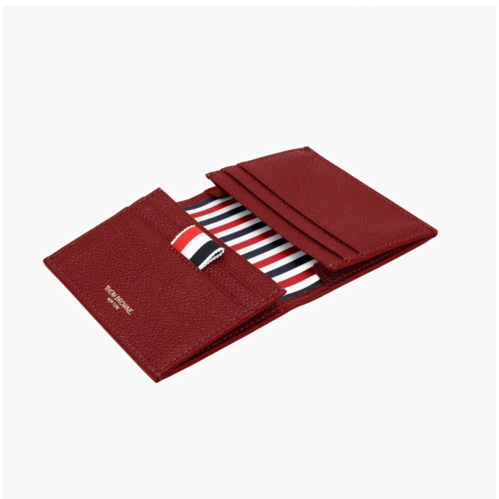Thom Browne Pebble Grain Stripe Tab Card Wallet Maw021l 00198 614