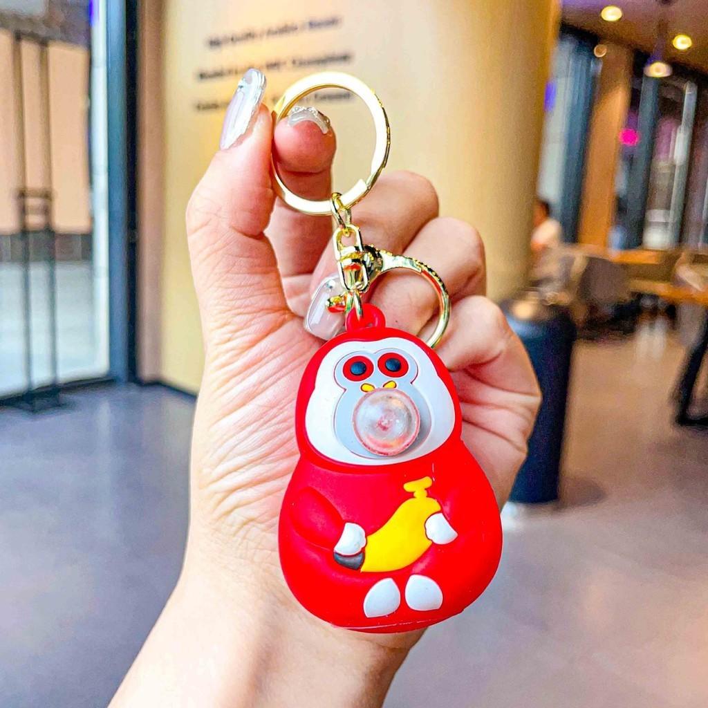 Cute Capybara Dudu Bubble Keychain Durable Silicone Gift For Women And Kids In Various Colors