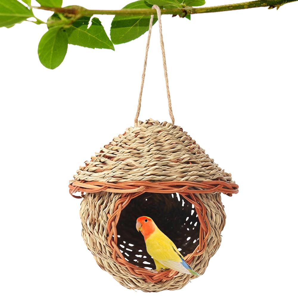 Hummingbird House Outdoor Garden Decoration Birdhouses Hut Bird Nesting House For Sparrow Parakeet Parrot Cockatiel Finch Canary