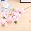 3PCS Artificial Long Stem Flower Cherry Blossom Branches 100cm Fake Silk Bouquet Faux Cherry Blossom Flowers Arrangements for Party Home Wedding Decor