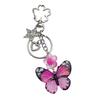 Elegant Butterfly Star Pendant Keyrings Unique Butterfly Pendant Keychain Beaded Phone Anti-Lost Chain Hangings Jewelry