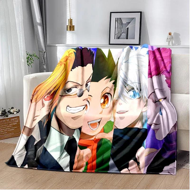 HUNTER X HUNTER Плед Аниме Мягкий Легкий Теплый Мультяшные Пледы для Спальни Детской