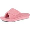 SmilePoP Fashion Pink Women Slippers Indoor Fuzzy Women's Orthopedic Slippers Outdoor Open Toe House Shoes for Plantar Fasciitis