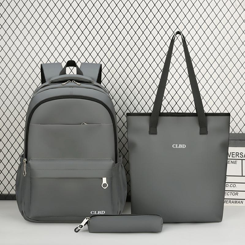 Backpack Set Student Schoolbag Male Business Water-Repellent Backpack