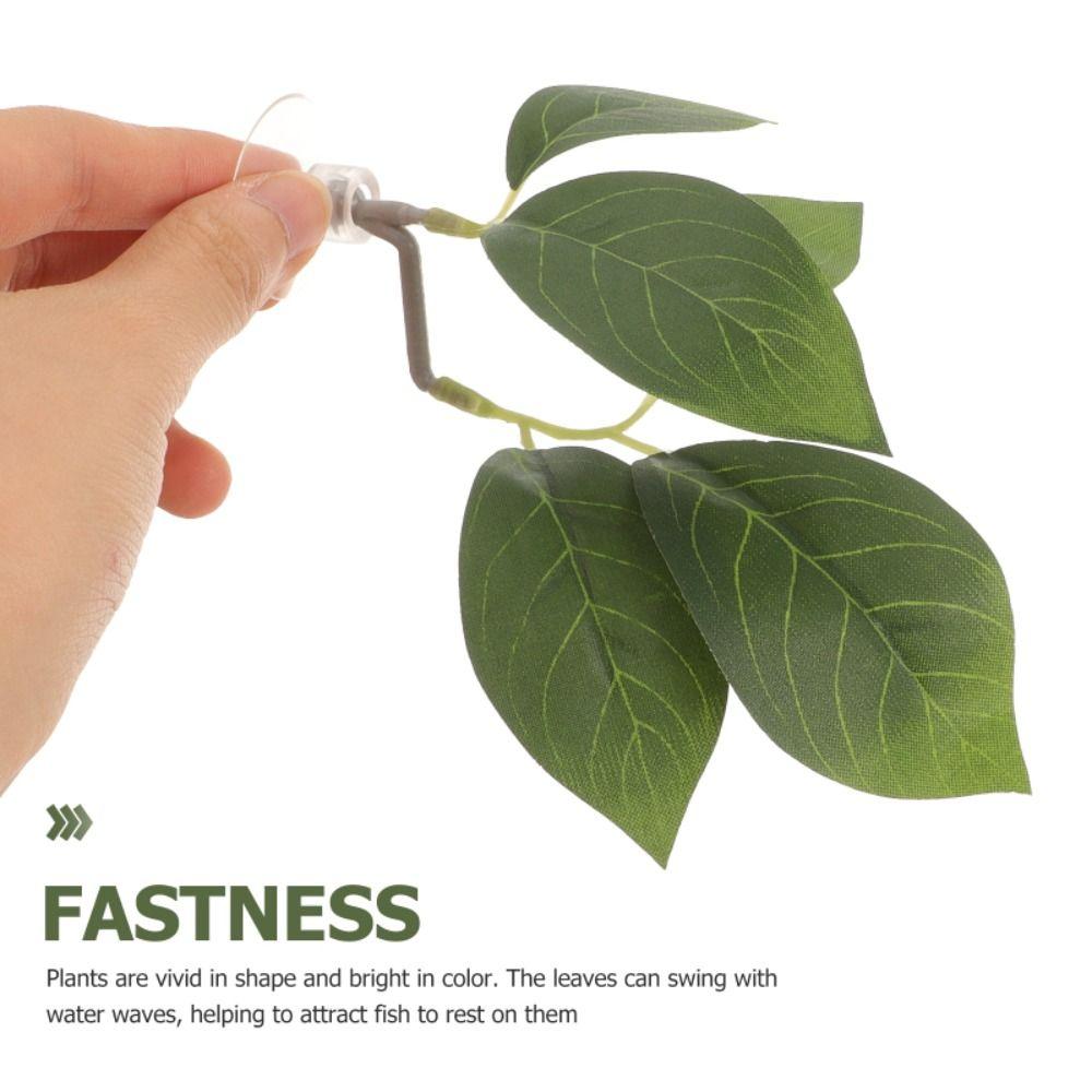 Имитация аквариумного ландшафта с присосками Искусственные растения Подставка для рыбок Бетта Лист Аквариум