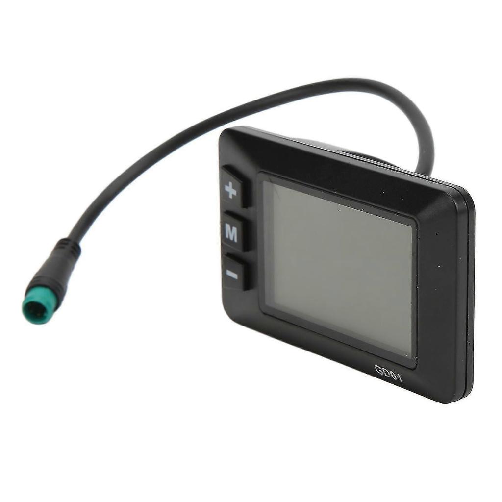 Electric Bicycle Display 36v 48v Lcd Gd01 Display 5 Pin Waterproof Plug For 22.2mm Handlebar