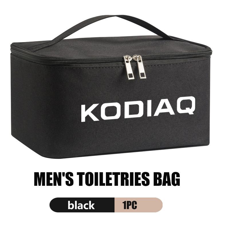 AAABS1 Large Capacity Car Logo Toiletry Bag Travel Storage Box Auto Accessories For Skoda Fabia Kamiq Superb Scala Enyaq-iV MK3 VisionS