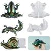 3D DIY Crystal Glue Easter Frog Lizard Snail Animal Ornament Jewelry Silicone Mold