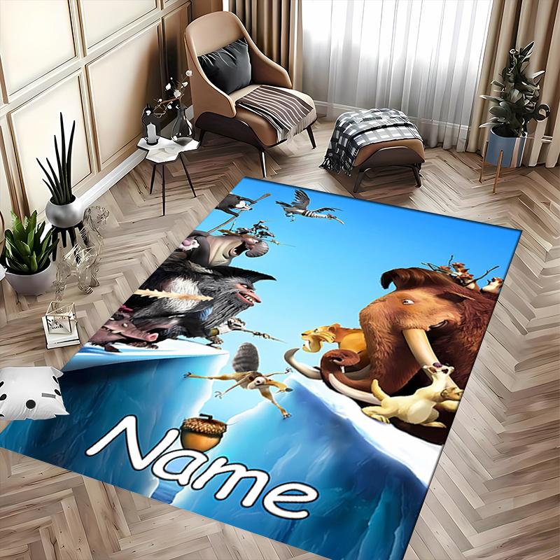 Custom personalization Ice Age Dawn of the Dinosaurs Area Rug - Perfect For Kitchen, Bathroom,Laundry Room Decor Large Size Available,Gift All Seasons