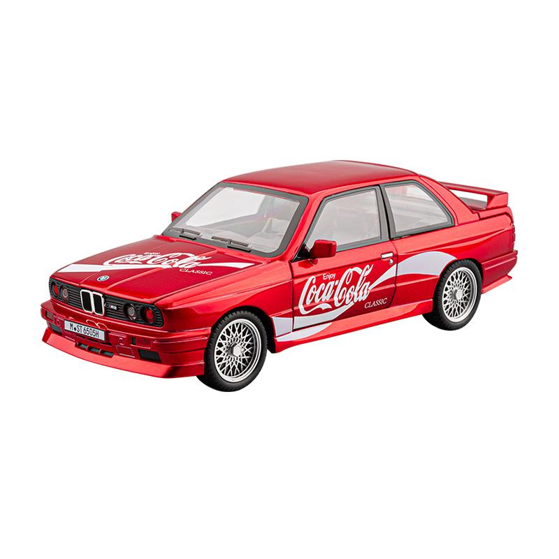 1/24 BMW M3 E30 Soda Version Boxed BMW Alloy Car Model, Suitable for Toy Cars for Children Aged 3-12 Years Old, Adults Can Collect Ornaments and Gifts