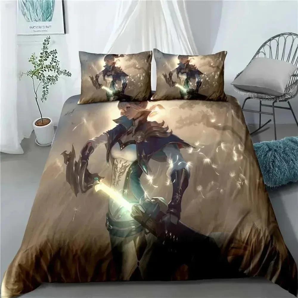 Hot Sale Anime G-Genshin Impac Bedding Set Duvet Cover Pillowcase Youth Kids Girl Boys Birthday Bedroom Decoration Full Size