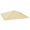 3 X 3(M) Gazebo Canopy Replacement Cover Garden Gazebo Roof Replacement With Drain Holes Water Resistant PVC Coating