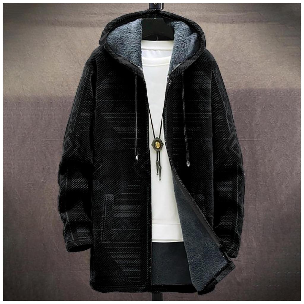 Мужская плотная куртка с карманами на молнии и карманами, вставленными в хлопковую куртку