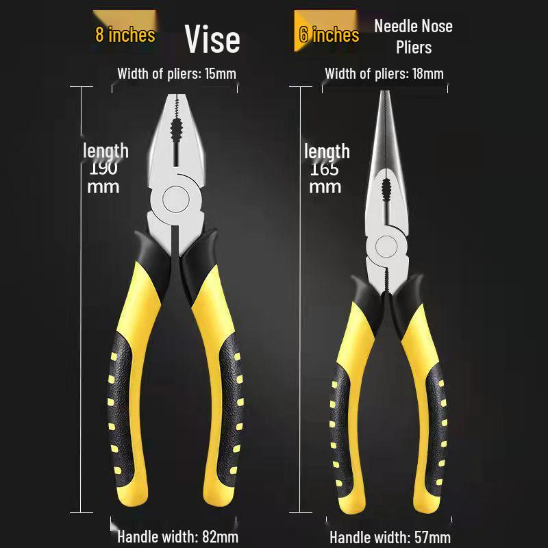 Экономичный набор электрика: кусачки и плоскогубцы