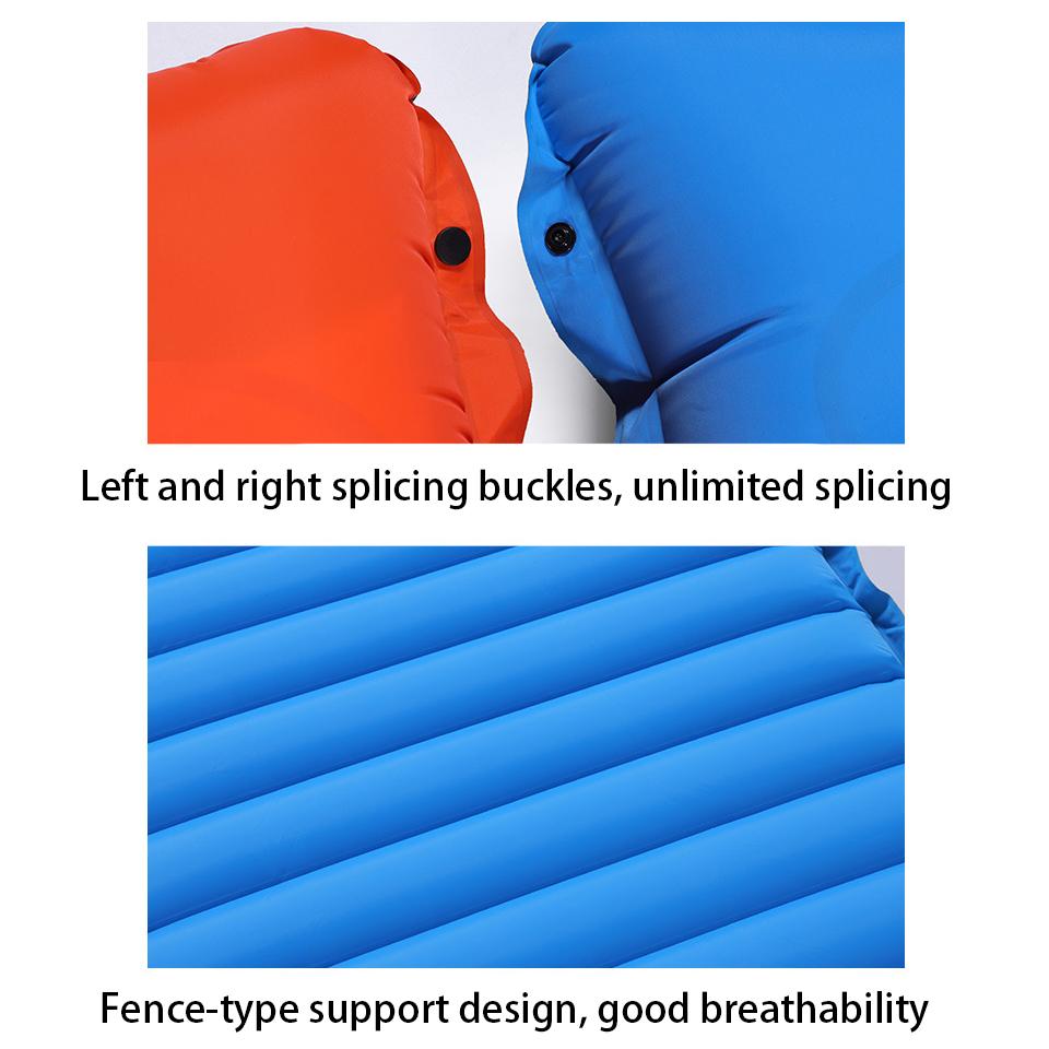 Автоматическая портативная надувная кровать для кемпинга на открытом воздухе, пляжный коврик для пикника, складной воздушный коврик из ТПУ