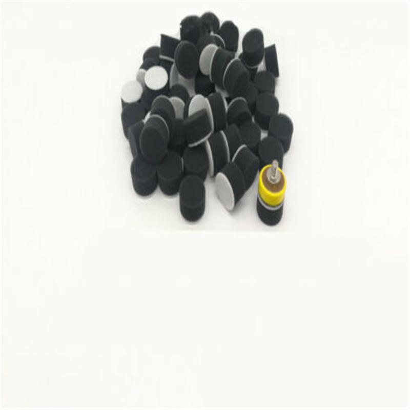 Набор из 60 шт. 1" 25 мм губчатых полировальных кругов для полировки. Полировальная машинка для автомобиля + 2 шт. опорные пластины для полировальных кругов M6. Подходит для электрической шлифовальной машины Dremel, роторного инструмента.