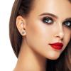 Eease Women's Blue Star Stud Earrings - Delicate Ear Jewelry