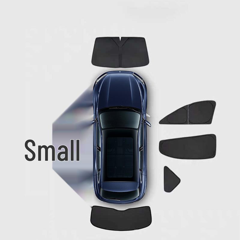 Комплект солнцезащитных шторок для автомобиля AITO New M8: Переднее лобовое стекло и боковые окна второго ряда шторки для конфиденциальности