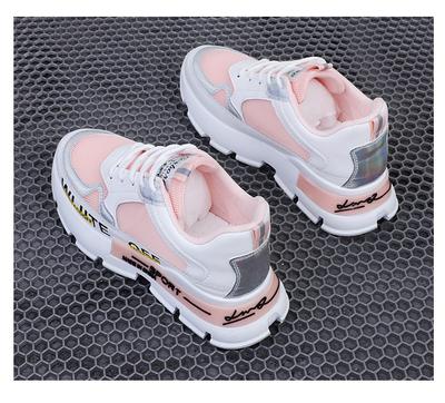 Спортивная обувь женские кроссовки 2024 лето новые сетчатые дышащие платформы увеличенные универсальные студенческие кроссовки shz