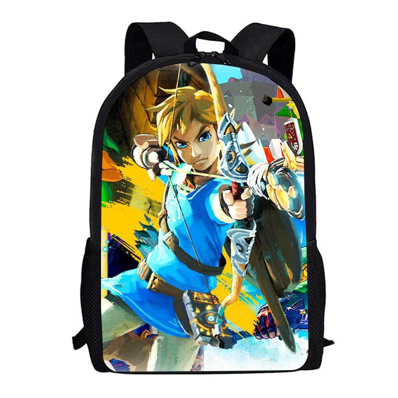 Рюкзак Legend Of Zelda Breath Of The Wild Игровой Школьный Рюкзак для Студентов 3D Печатный Мультяшный Рюкзак