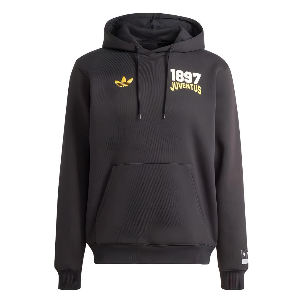 adidas Худи Juventus Vrct Black/Active Gold для мужчин в уличном стиле JF2567