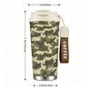 Tactical Camouflage Pattern Outdoor Drinkware Insulated Coffee Tumbler Vacuum Sealed Travel Mug for Hiking Camping Sports