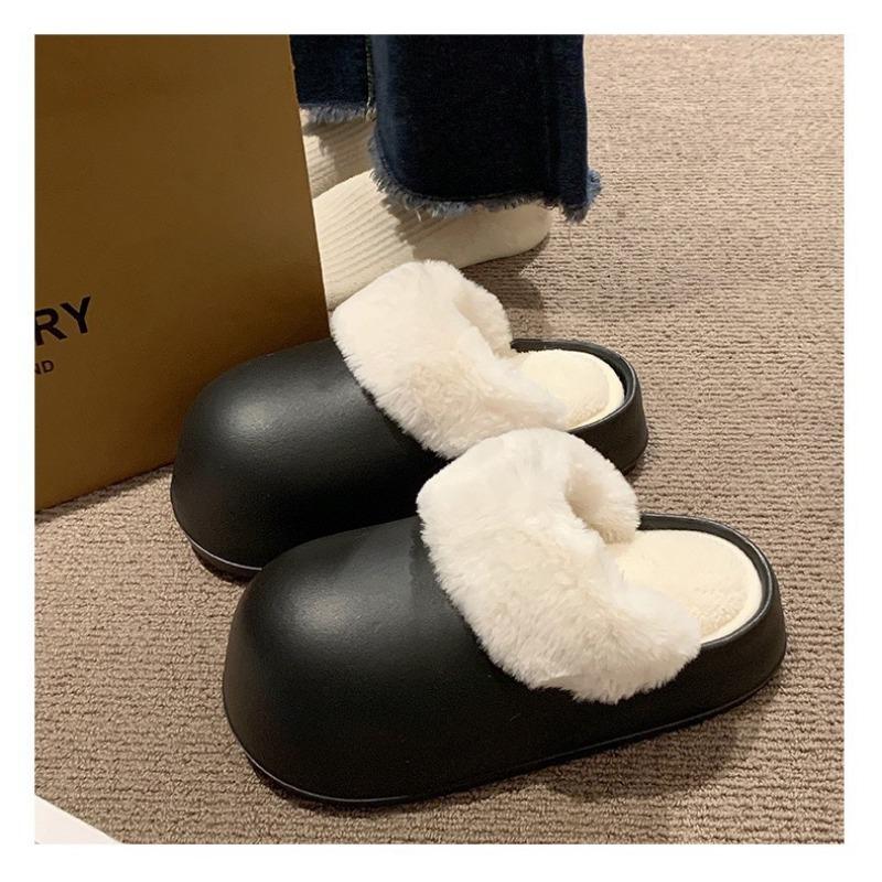 Водонепроницаемые хлопковые тапочки женские осенне-зимние домашние новые толстоподошвенные нескользящие мужские хлопковые тапочки для улицы