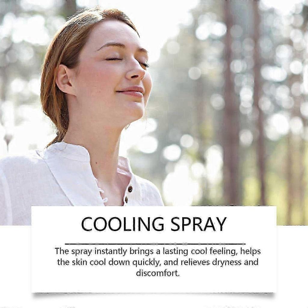 Cooling Spray, 2pcs Summer Portable Outdoor Body Cool Soothing Non-Sticky