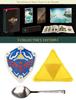 In Original Shipping The Legend of Tears of the Kingdom Edition Switch Plush Hylian Shield Triforce Stainless Steel Cutlery Spoon Included [Ships Box]