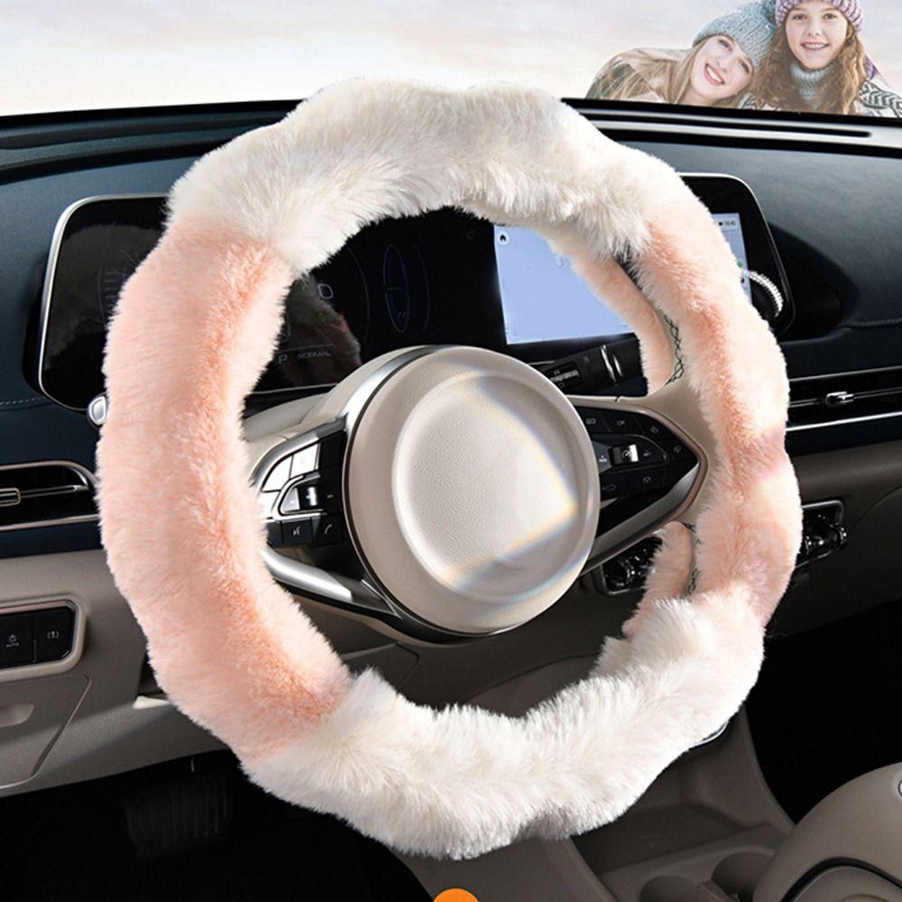 Non-slip Steer Wheel Protector Plush Winter Teering Wheel Cover Car Steering Wheel Cover Universal