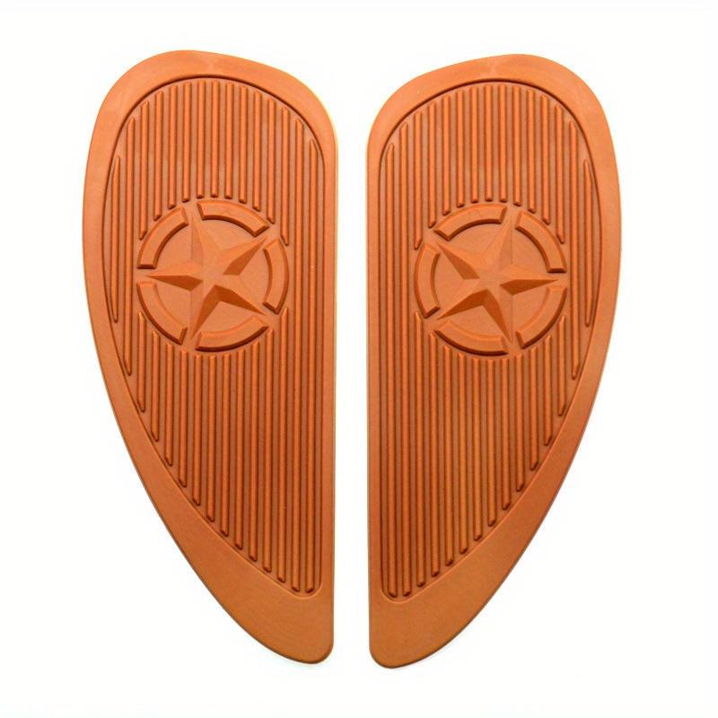 1pair Classic Vintage Motorcycle Tank Knee Pad Retro Motorcycle Gas Fuel Tank Rubber Stickers Pad Protector Sheath