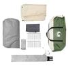 6 Person Tunnel Tent in Green and White 890 x 470 x 220 cm