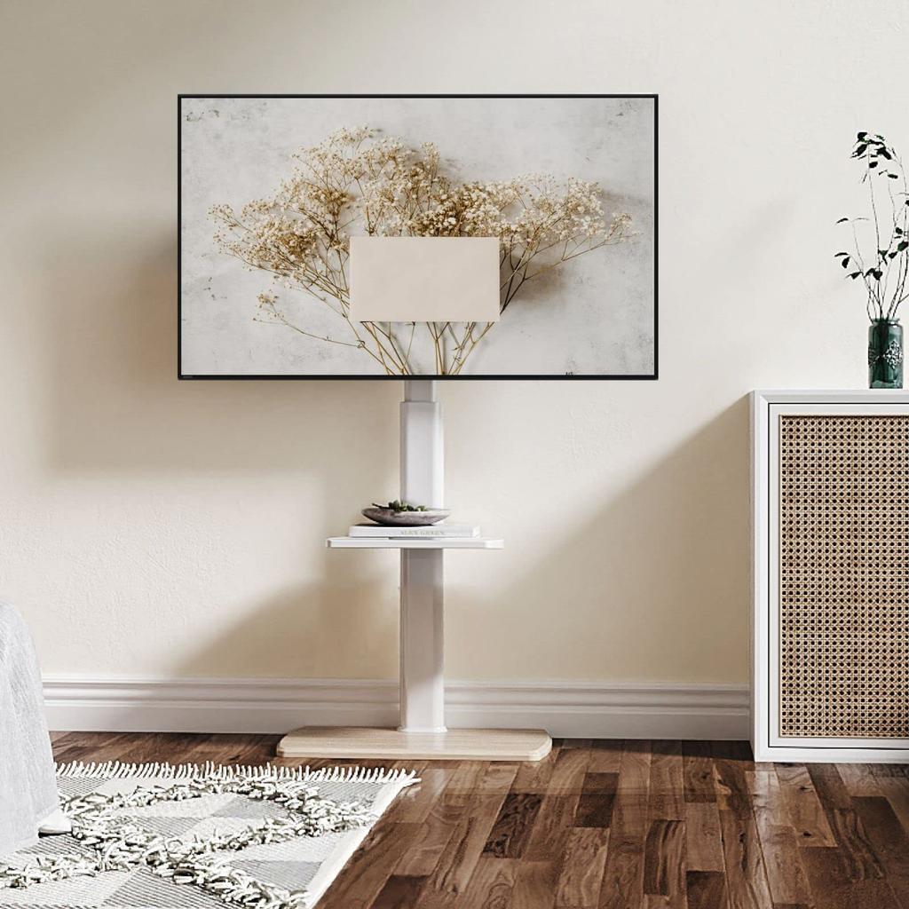 FITUEYES TV Совместимость с телевизором, высота дюймов, грузоподъемность, дерево, деревянное дно, 2 средние полки в комплекте, подставка F02E2461A, настенная подставка, телевизоры 32-70,