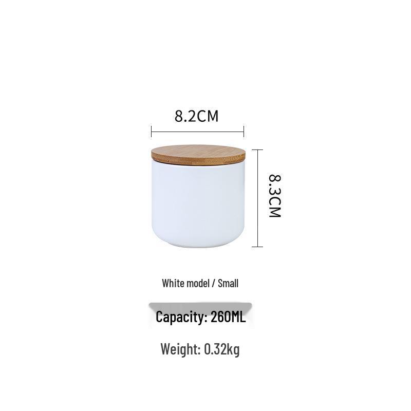Скандинавская керамическая банка для хранения круп и злаков