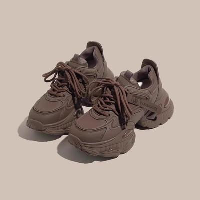 Платформенные кроссовки dad shoes женские 2025 весна и лето новые американские ретро дышащие маленькие универсальные повседневные спортивные туфли