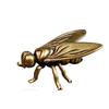 Retro Brass Fly Insect Ornament Miniature Statue Vintage Craft Tea Pet Insects Animal Figurine Home Desktop Decoration