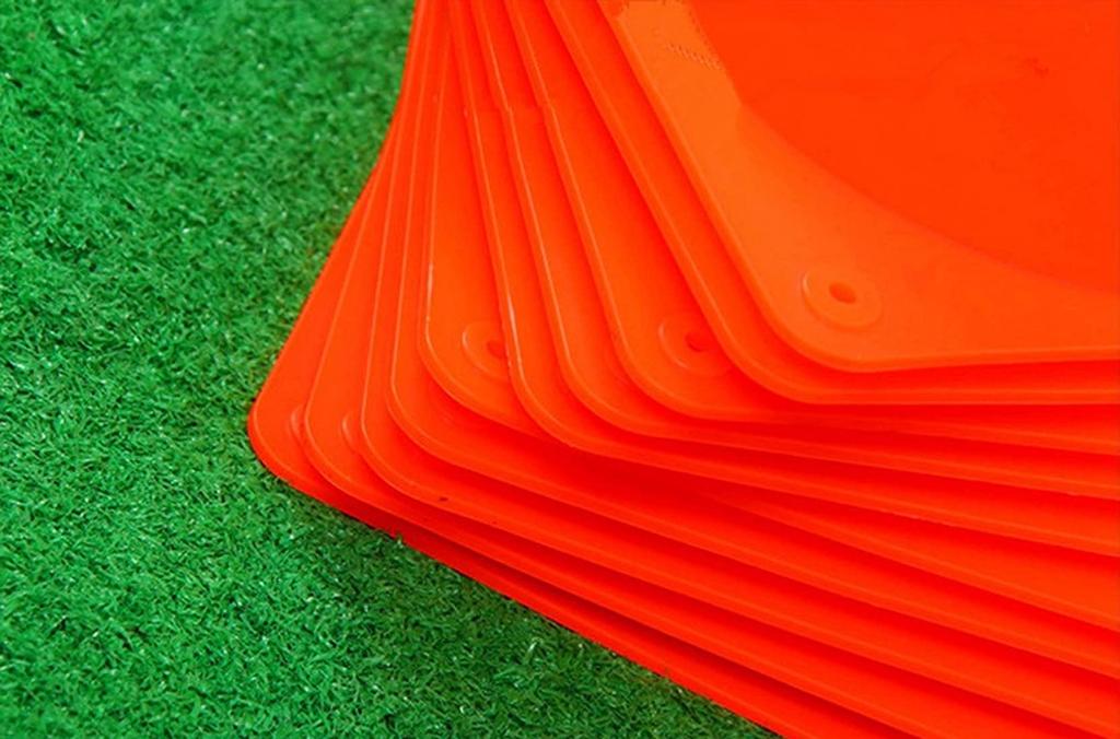 [narunaru] Marker Cones with Numbers, Set of 10, for Soccer, Track and Field, Training, and Marking