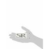 YAMAHA SR Emblem Set Silver 3D Type Q5K-YSK-001-TB1 Q5K-YSK-001-TB1