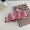 Korean Satin Bow Hairpin Sweet Girl Back Head Banana Clip High Ponytail Party Women's High-grade Headwear