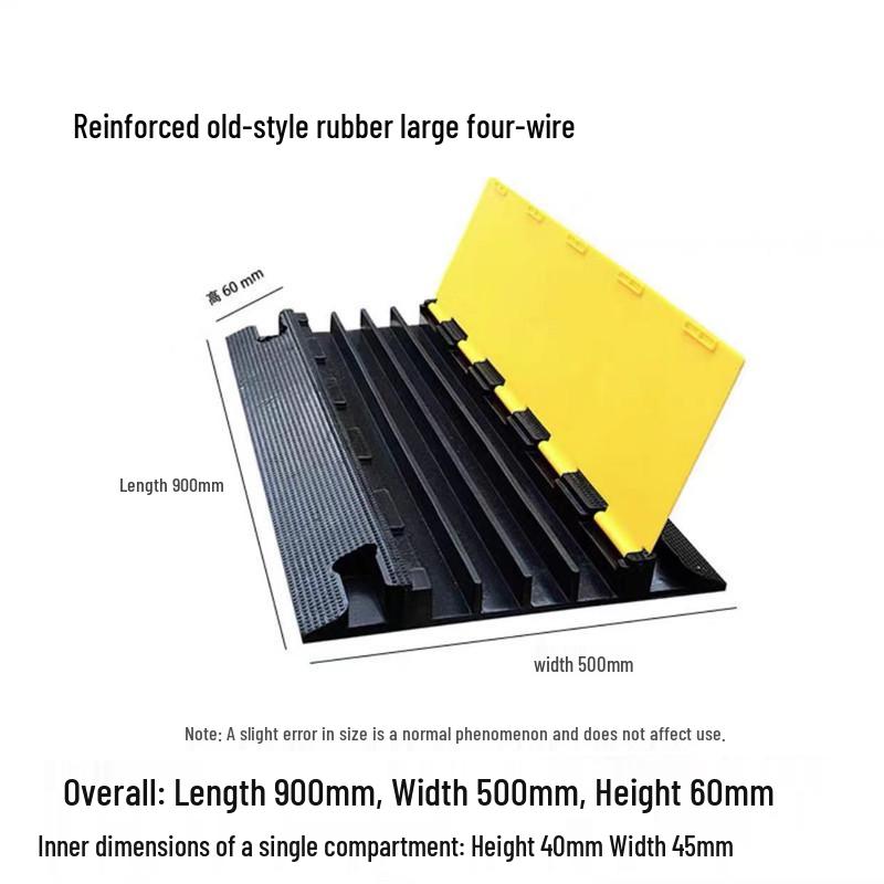 Indoor/Outdoor Cable Protection Rubber Trunking Speed Bump