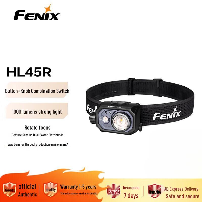 Перезаряжаемый фокусирующий налобный фонарь Fenix HL45R