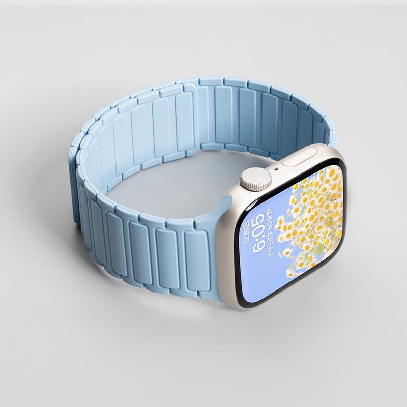 Силиконовый ремешок Jingyi для Apple Watch S7/S8/S9/S11 и iWatch10 с магнитной застежкой