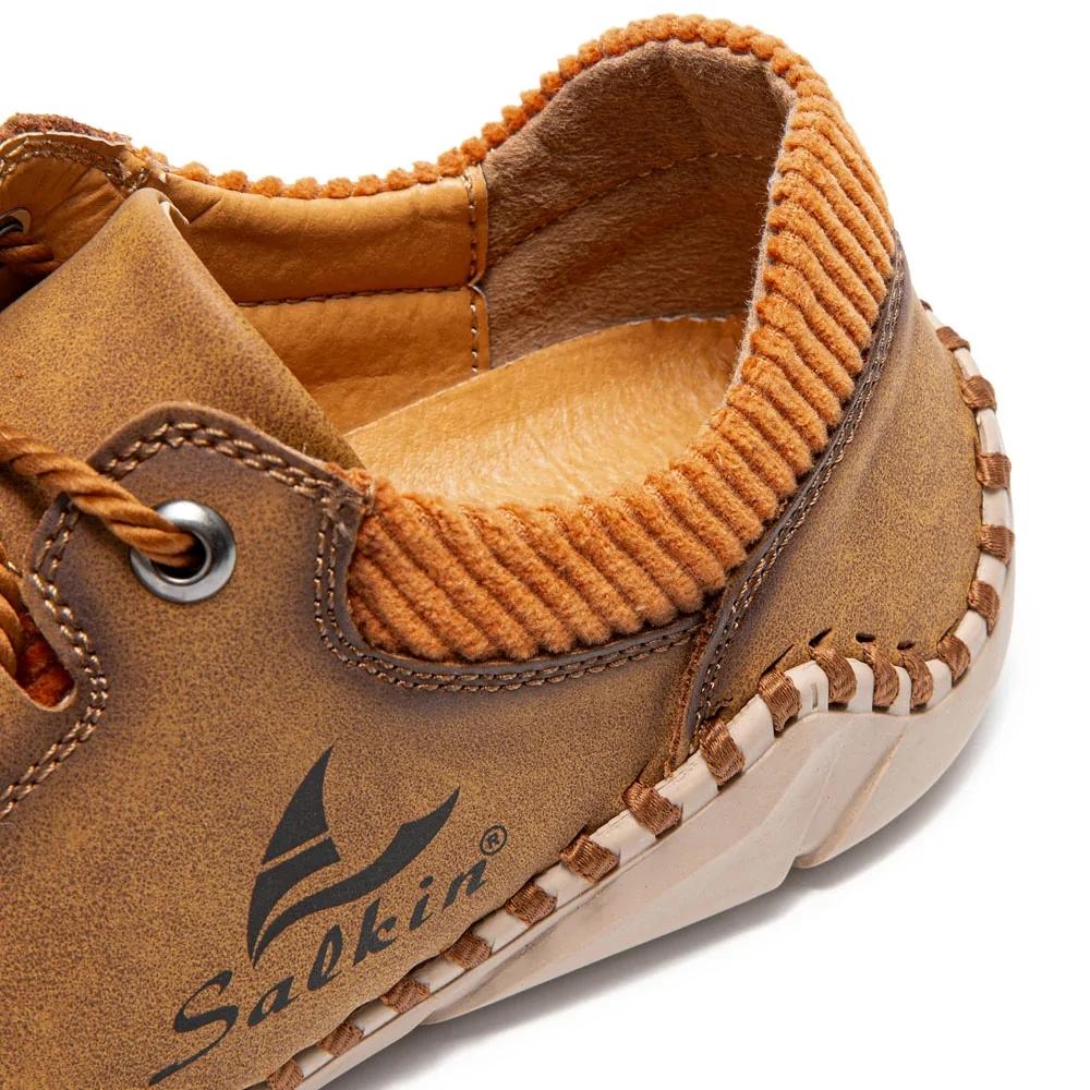 Мужская повседневная кожаная обувь из спилка, мужские лоферы, удобная обувь для вождения, мокасины, мужская обувь на плоской подошве