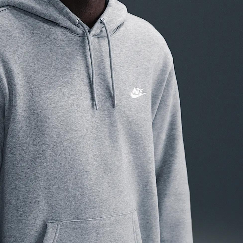 Nike Клубная толстовка SS25 Удобная Мягкая Модная Универсальная Худи Мужские худи Серый FN3859-063